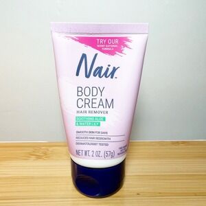 Nair Body Cream Hair Remover Soothing Aloe & Water Lily 2oz Travel Size Sealed